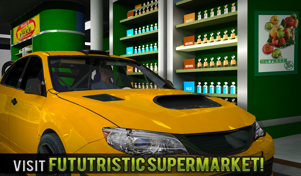 Shopping Mall Car Driving Game Game Screenshot