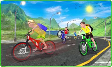 Kids School Time Bicycle Race Game Screenshot