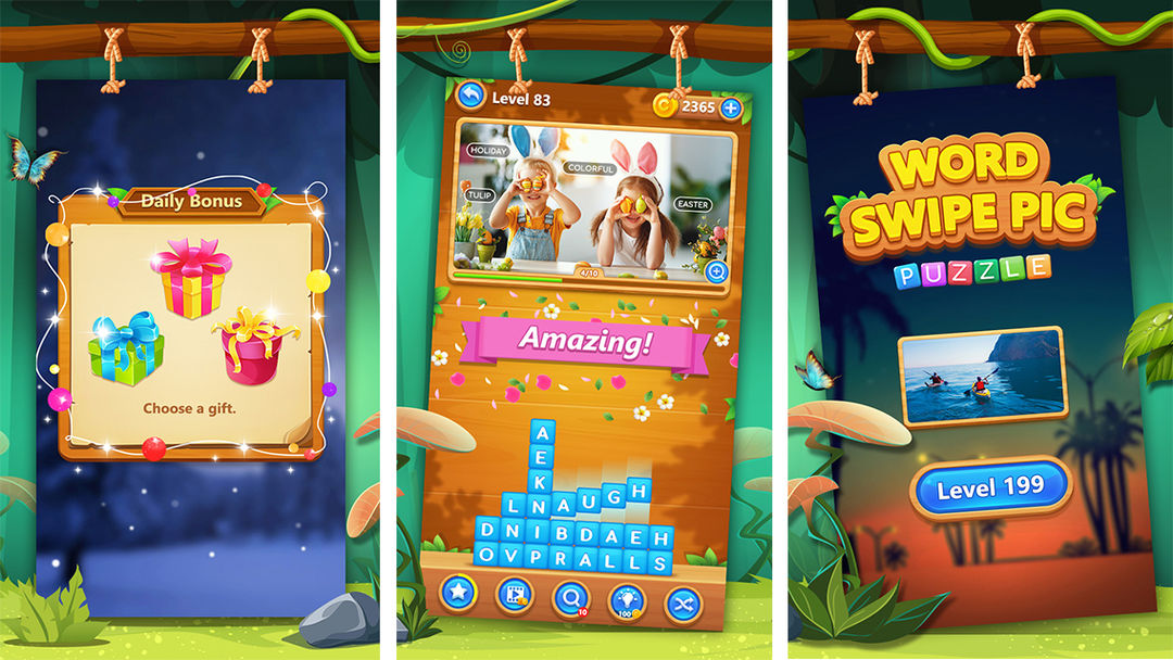 Word Swipe Pic screenshot game