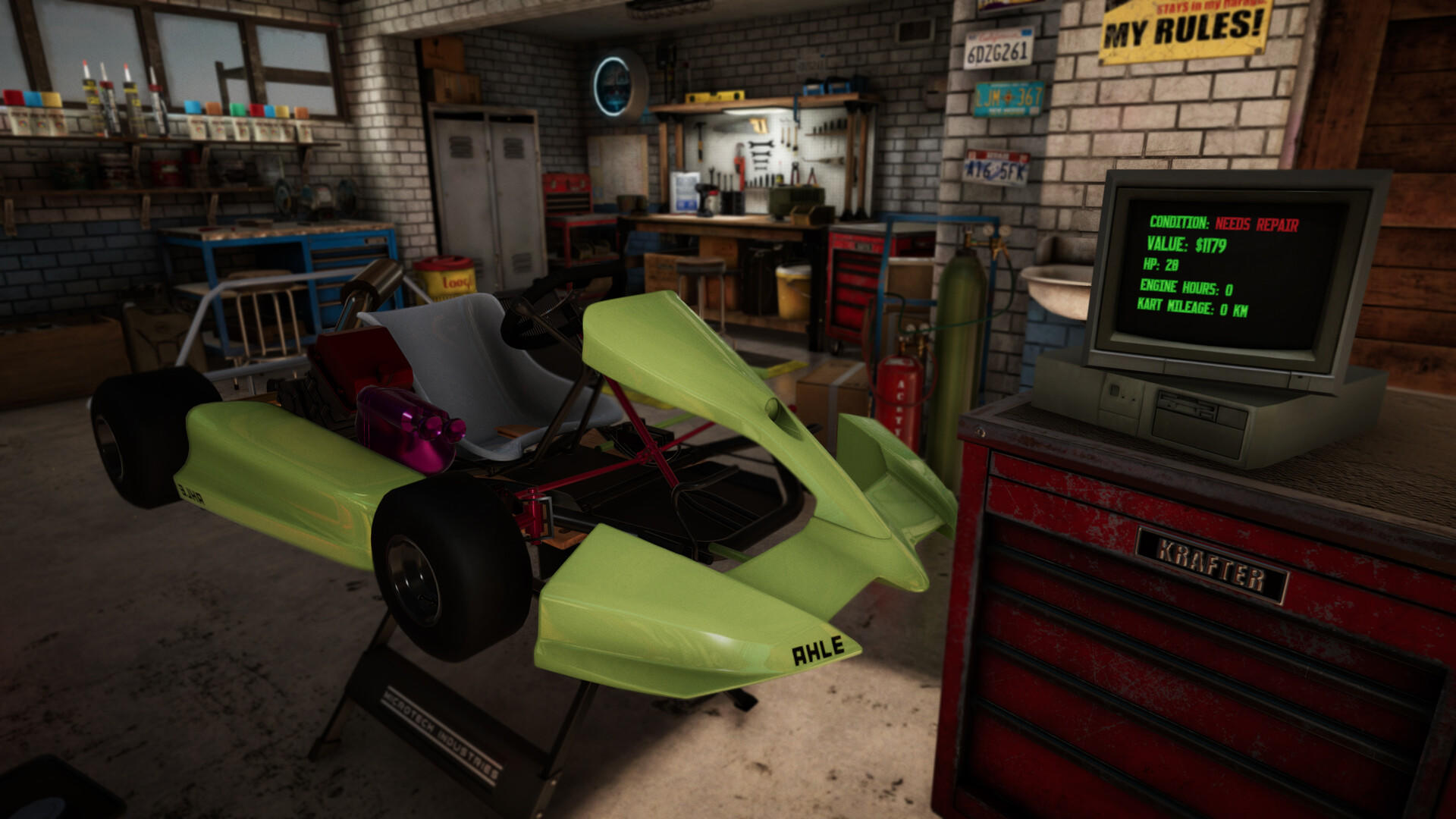 Gearhead Karting Simulator - Mechanic & Racing 게임 스크린 샷