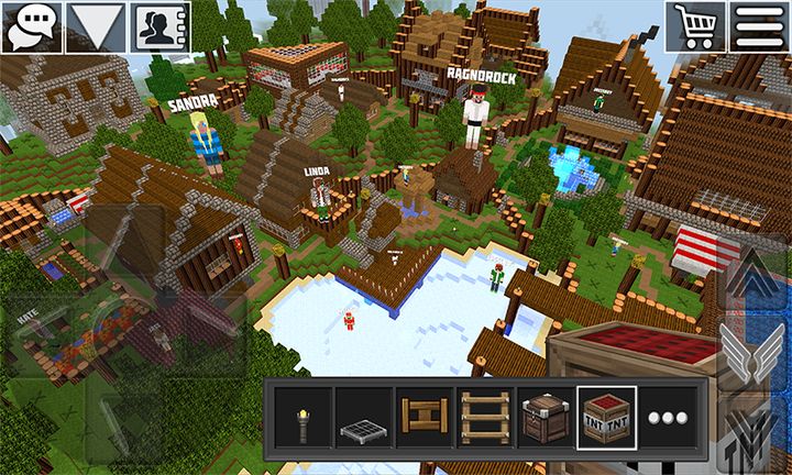 Screenshot 1 of ពិភពនៃ Cubes Survival Craft 3.7.1