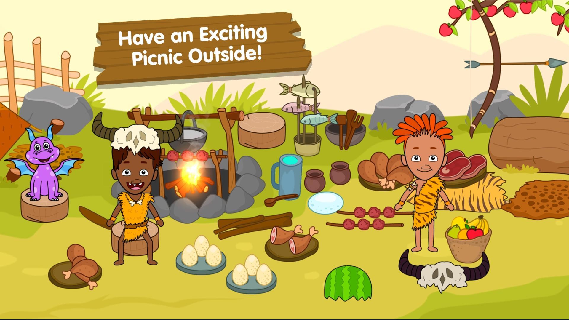 Screenshot of Caveman Games World for Kids