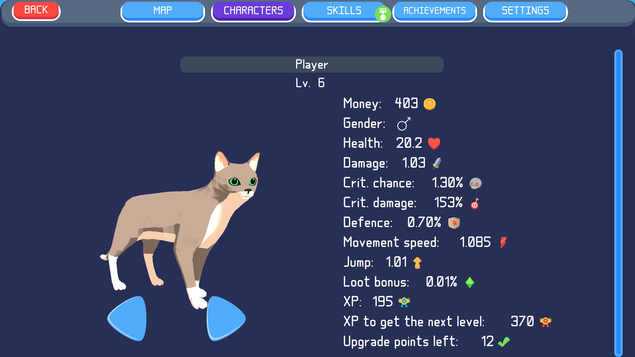 Cat Life Simulator Game Screenshot