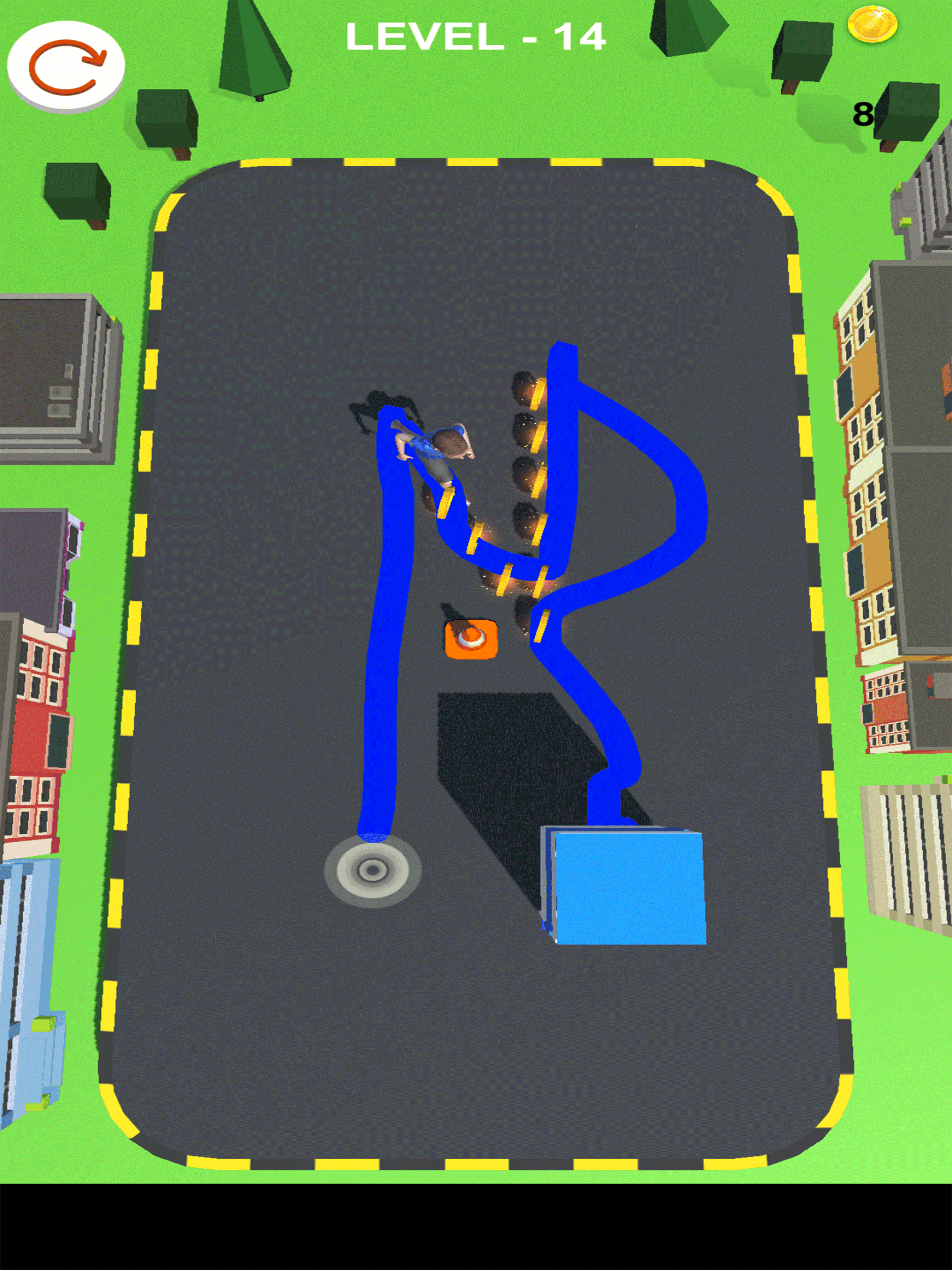 Toilet Rush Draw Puzzle Run 2 Game Screenshot