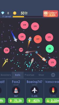 Idle Rocket - Aircraft Evolution & Space Battle Game Screenshot