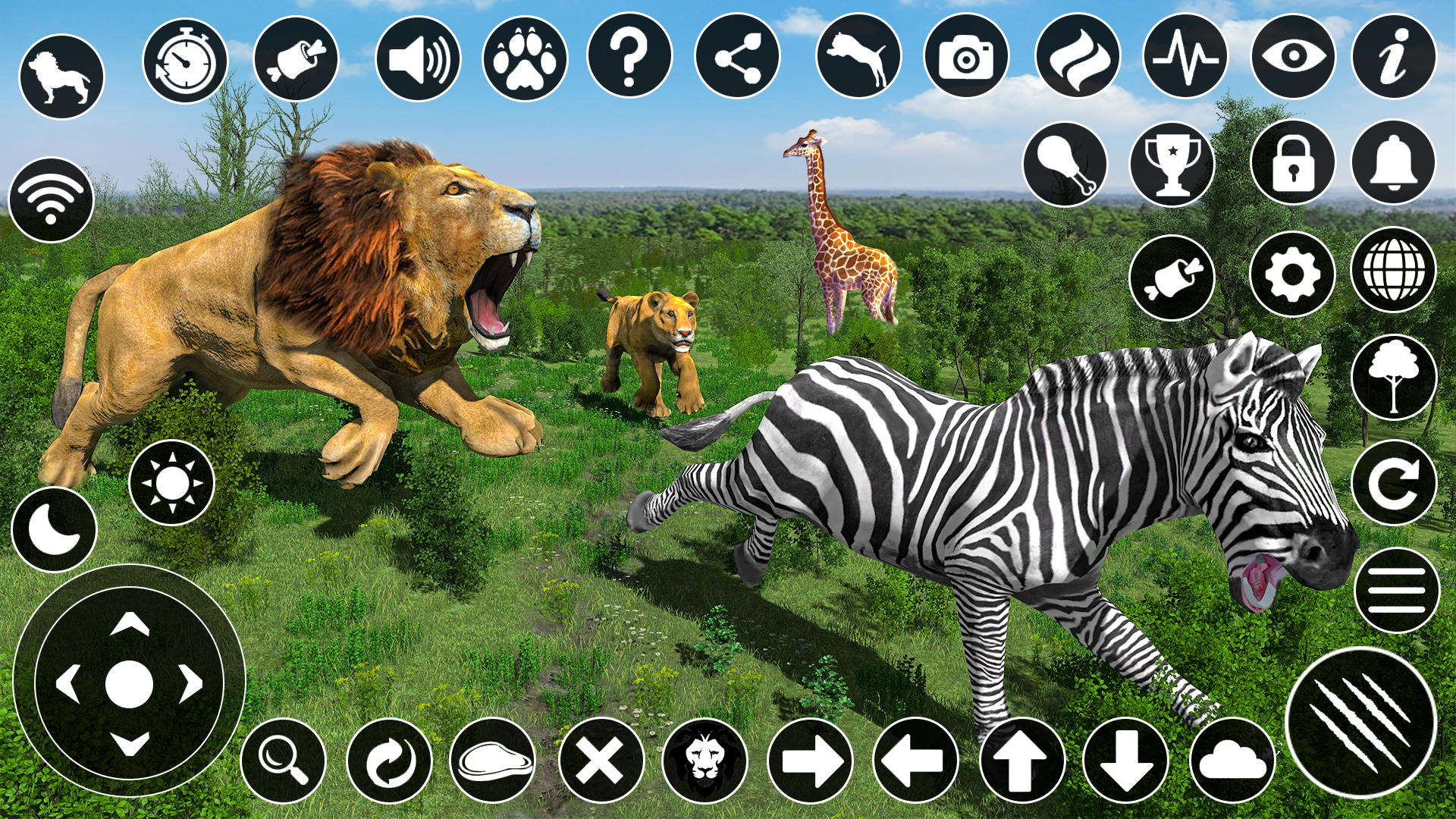 Симулятор Льва Игры Про Животных 3D Мобильная Версия Андроид IOS.