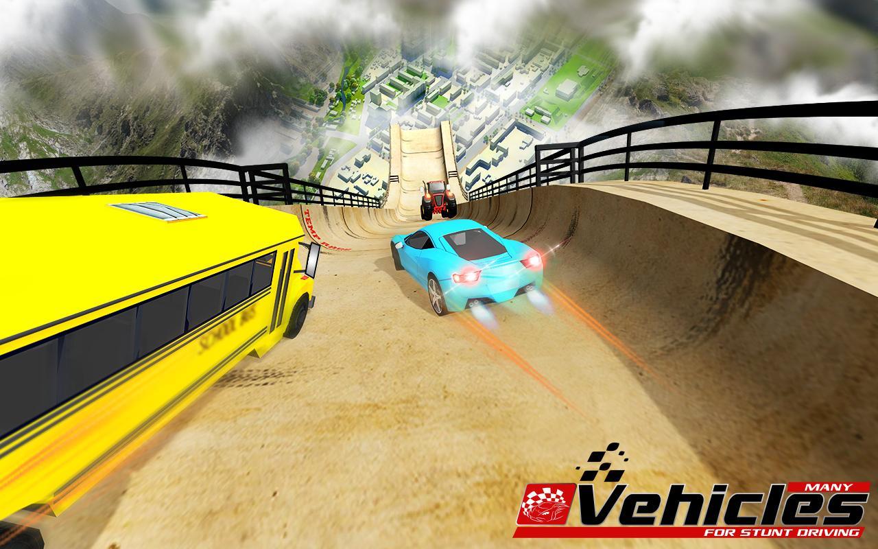 Mega Ramp Car Racing Stunts Ramp Construction 게임 스크린샷