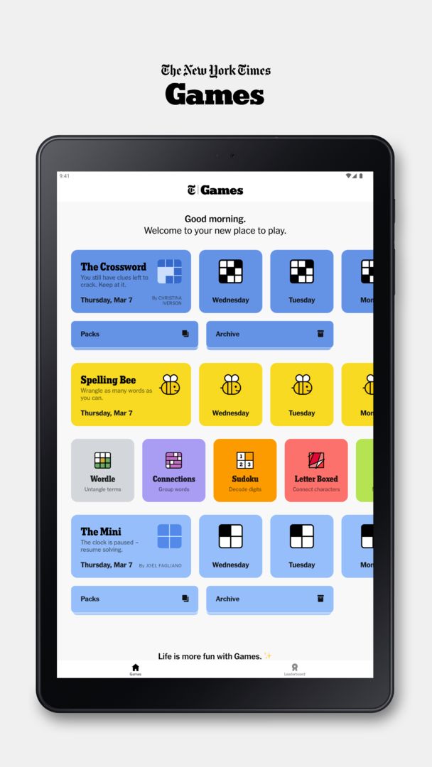 NYT Games: Word Games & Sudoku 게임 스크린 샷
