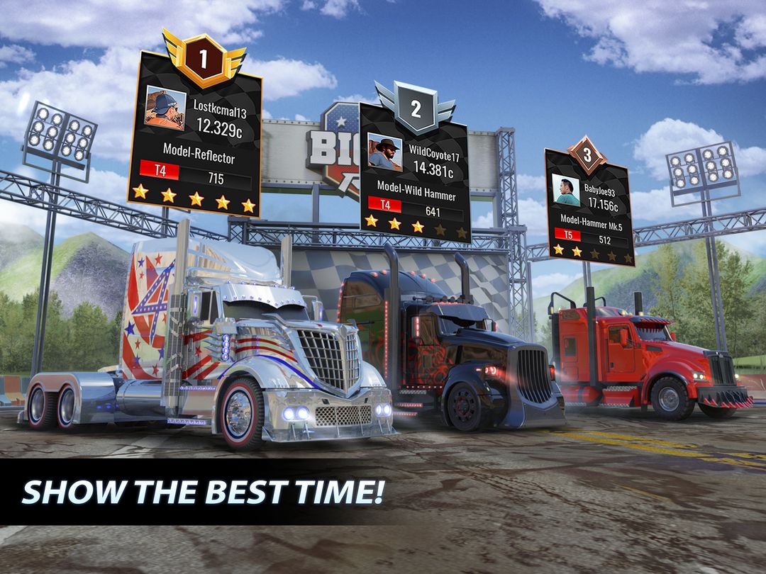 Screenshot of Big Rig Racing: Drag racing