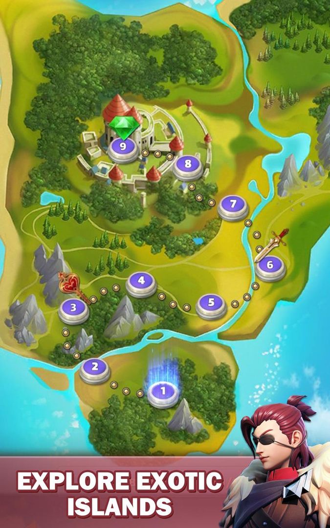 Rune Islands: Puzzle Adventures ภาพหน้าจอเกม