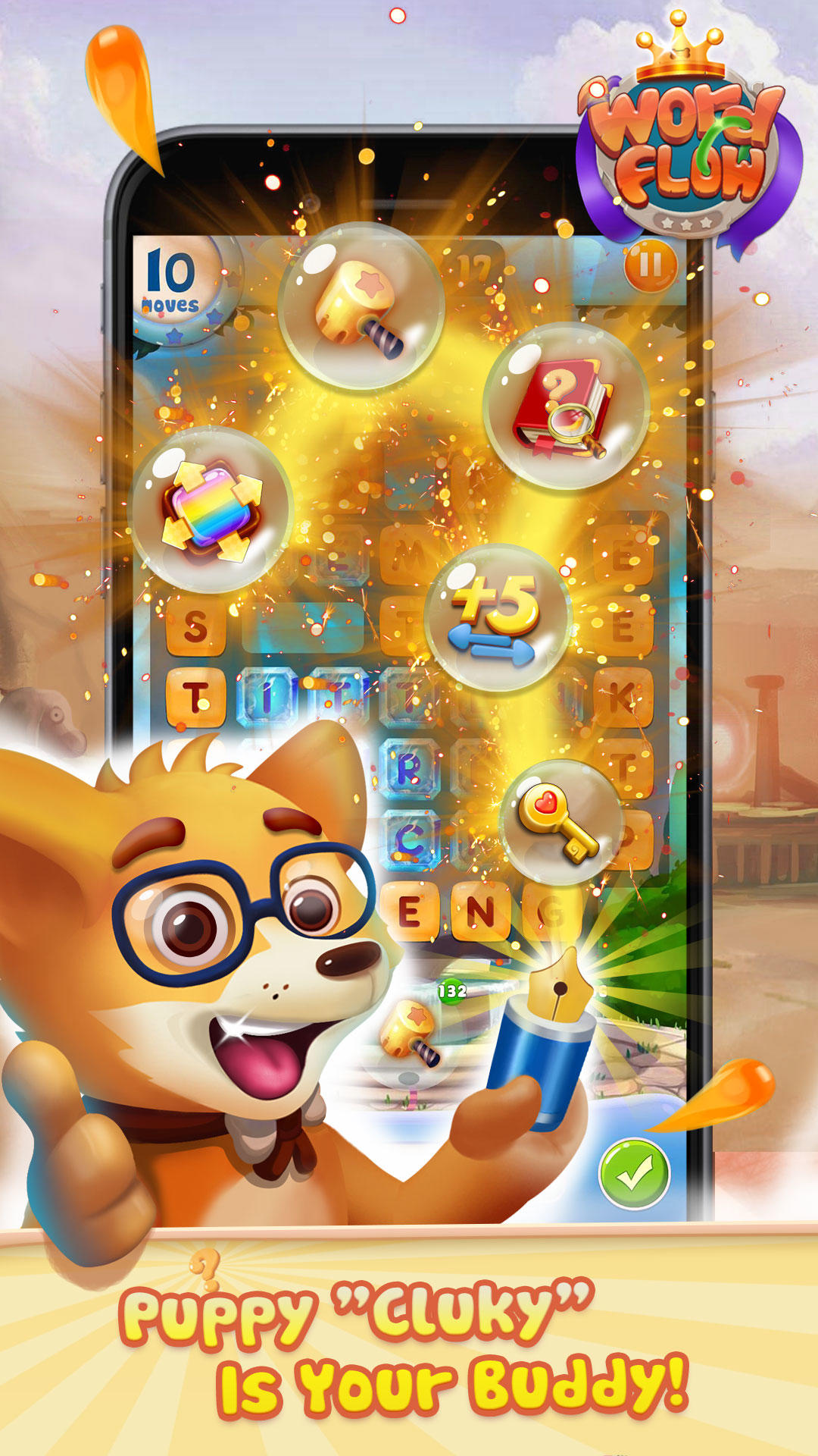 Cuplikan Layar Game Word Flow: Match&Word Game
