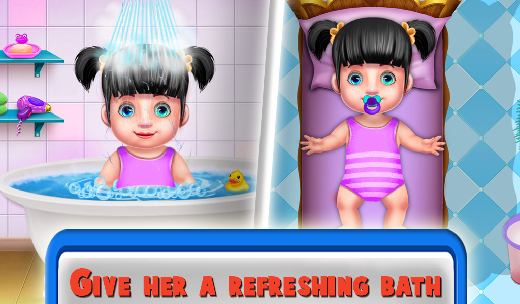 Crazy Baby Sitter Fun Game ゲームのスクリーンショット