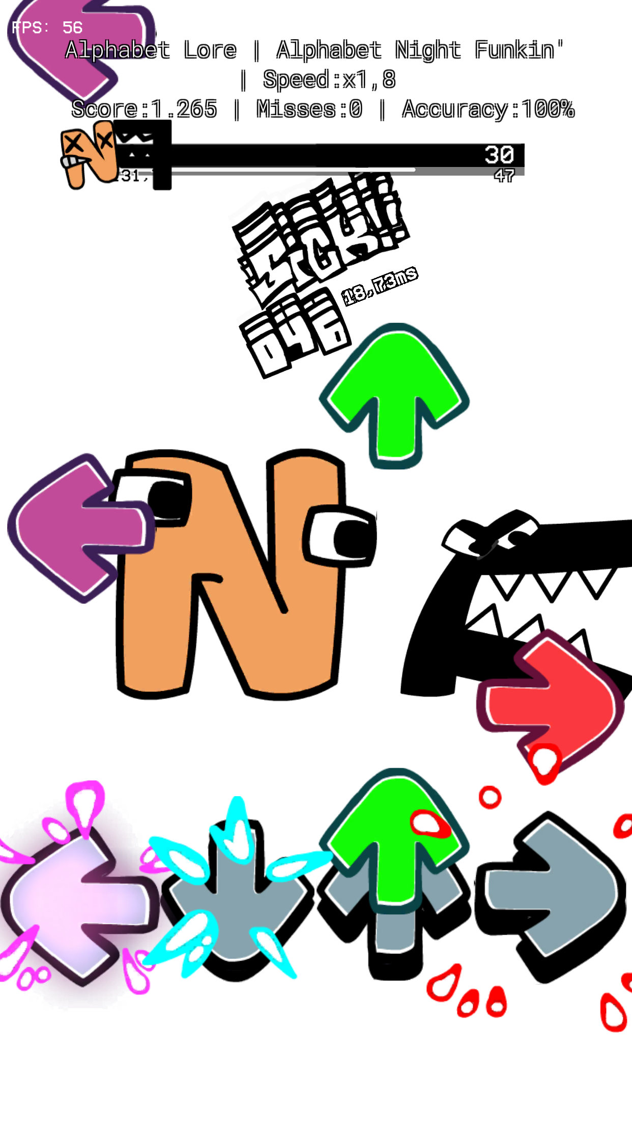 Screenshot of FNF Undertale Mix Door Lore