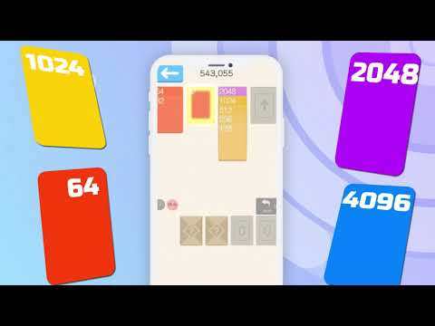 Screenshot dari video 2048 Solitaire