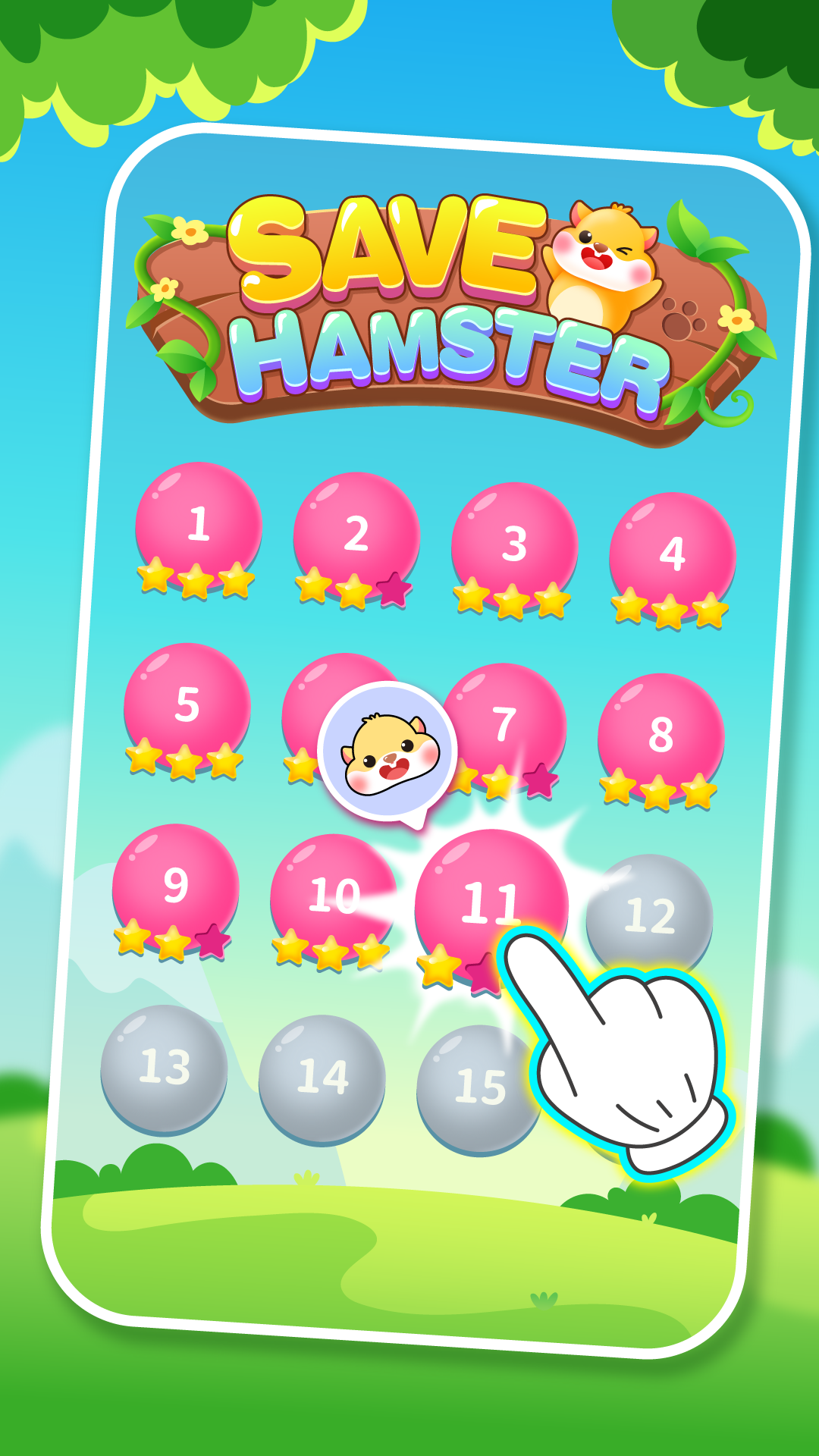 Screenshot 1 of Save the Hamster：Trò chơi xếp hình 1.4.07
