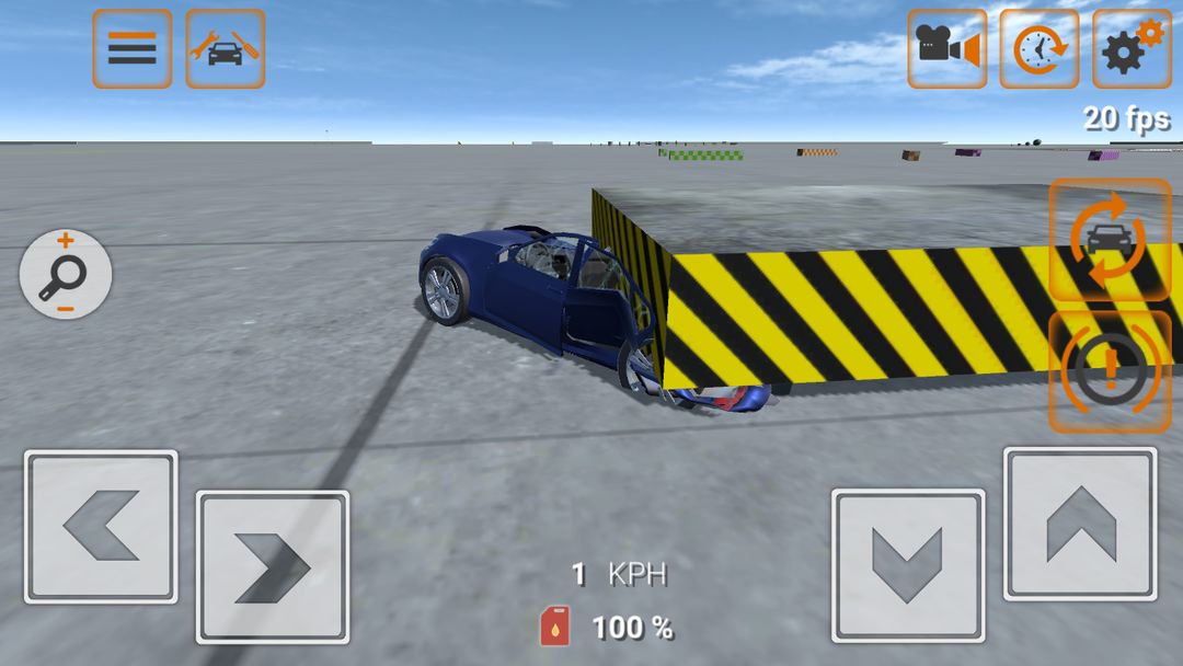 Screenshot of Deforming car crash 2
