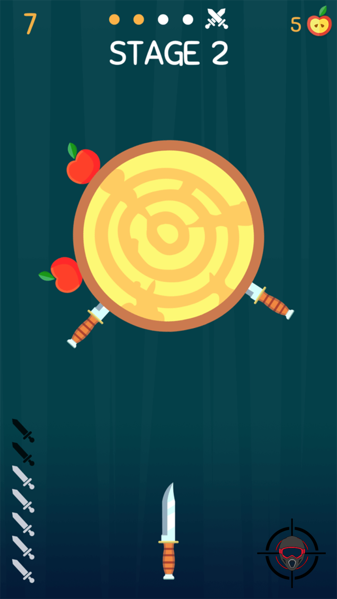 Screenshot of Blazing Blades | Knife Shooter