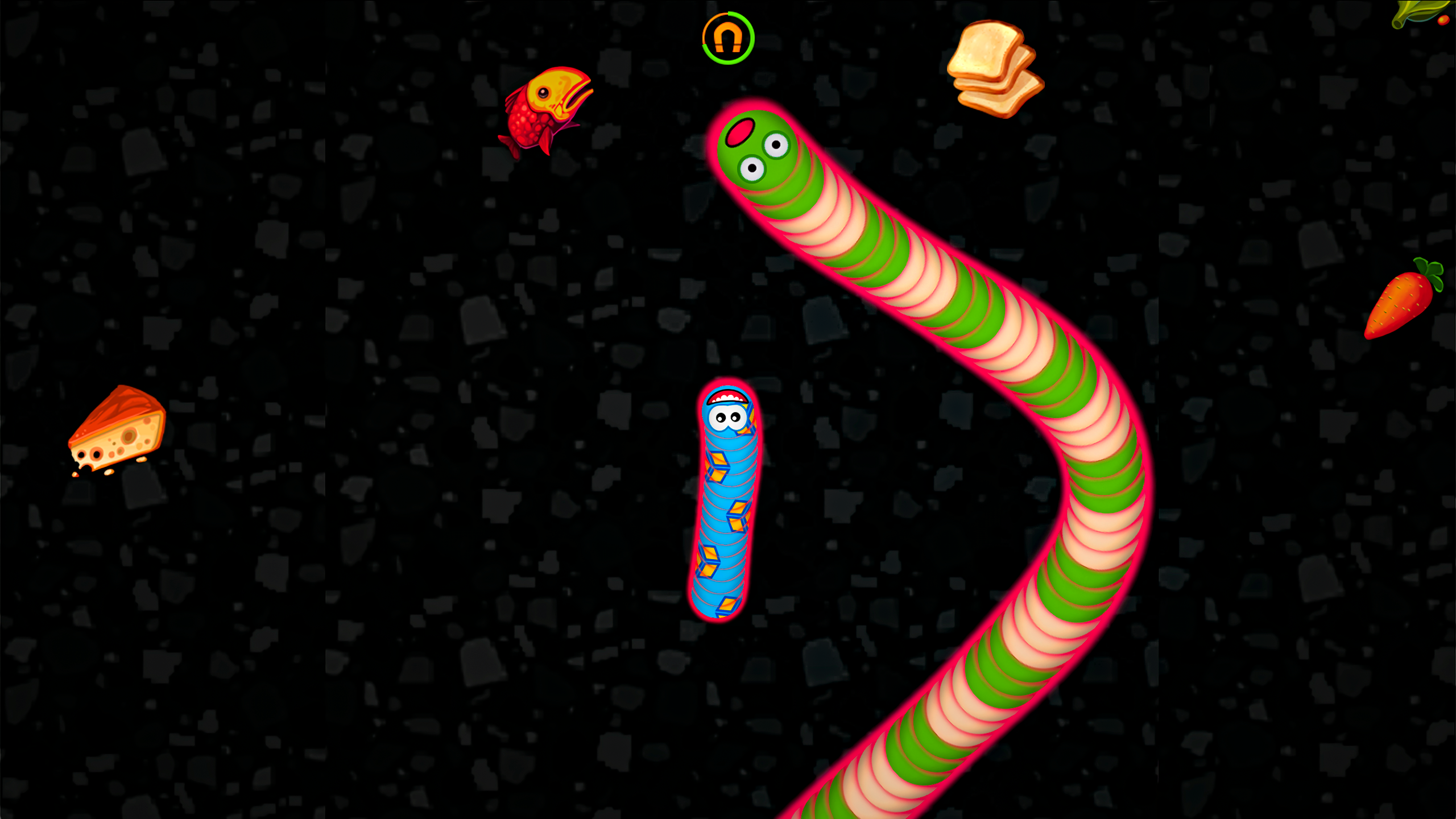 Screenshot of Worms Zone .io - Hungry Snake