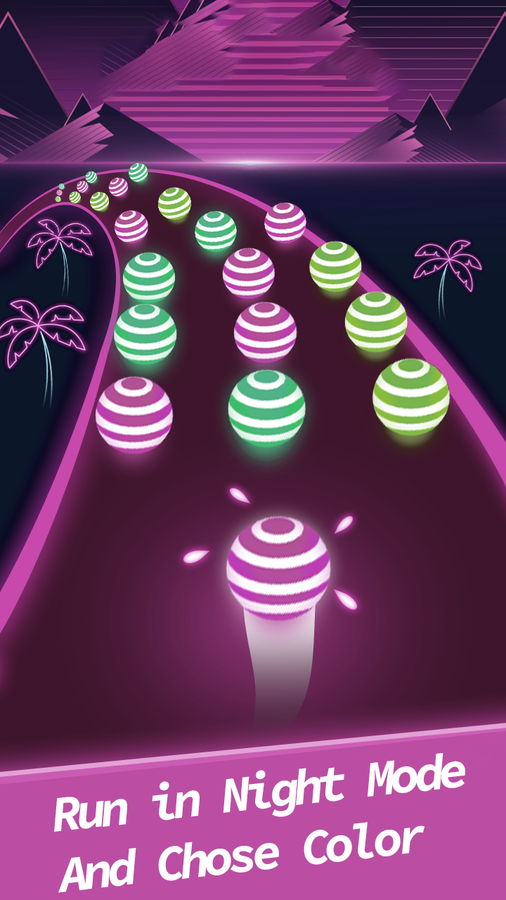 Dancing Road: Color Ball Run! Game Screenshot