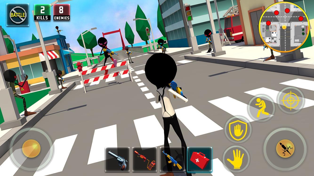 Captura de Tela do Jogo Stickman Battle Royale : Grand War