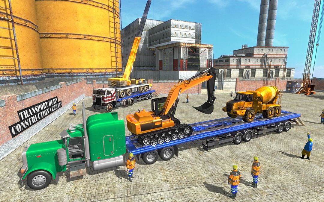 Construction Machines Transporter Cargo Truck Game ภาพหน้าจอเกม