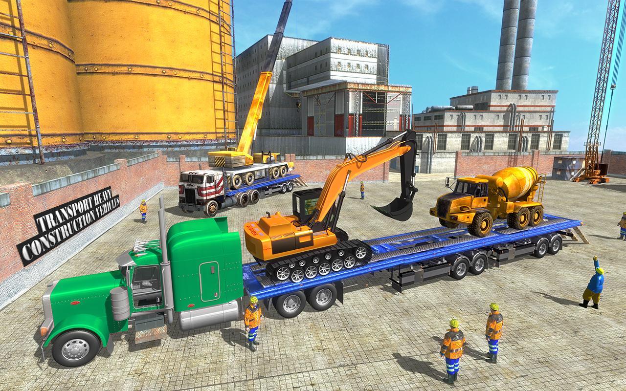 Construction Machines Transporter Cargo Truck Game Game Screenshot