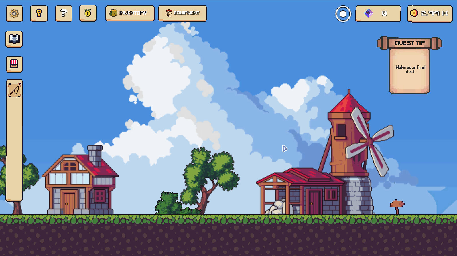 Screenshot of Incremental Town RPG