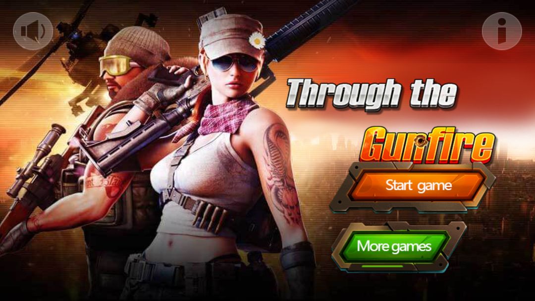 Through the gunfire screenshot game