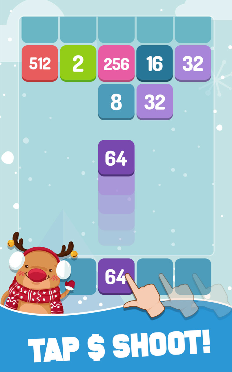 2046+2 Bubble Shot: Merge Number - Bubble Merge Game Screenshot