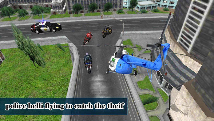 City Police vs Motorbike thief : Cops Challenger Game Screenshot