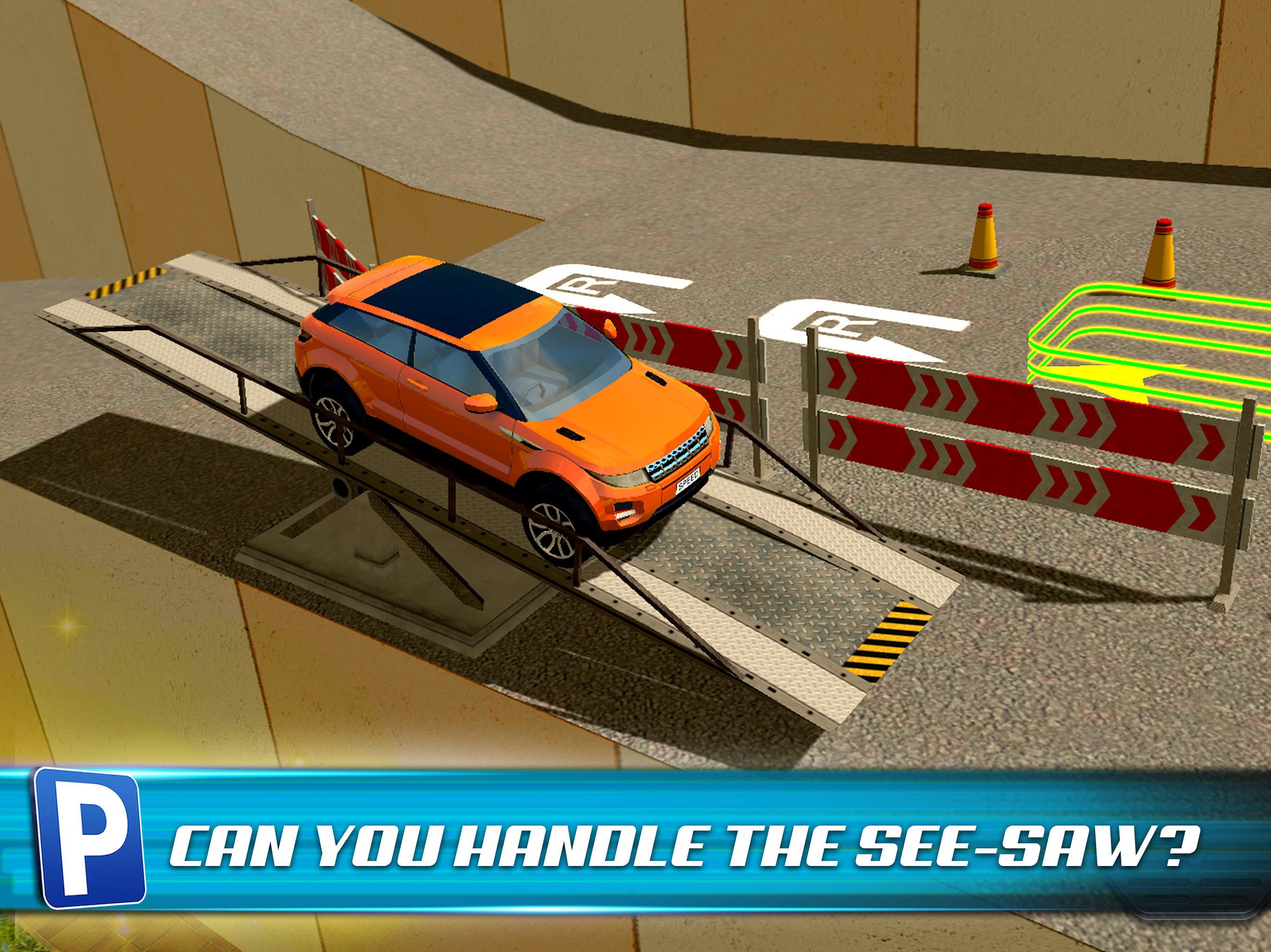 Obstacle Course Car Parking Game Screenshot