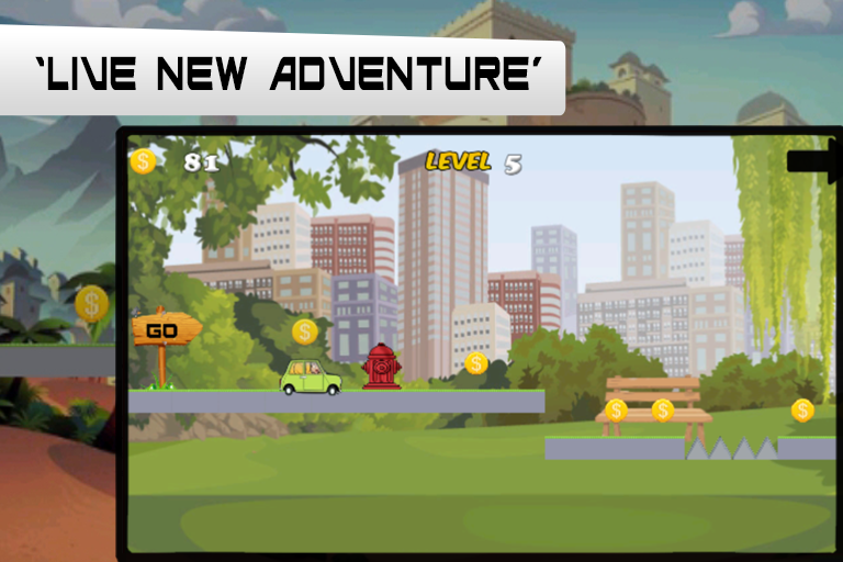 Racing Car Mr-Bean Game Screenshot