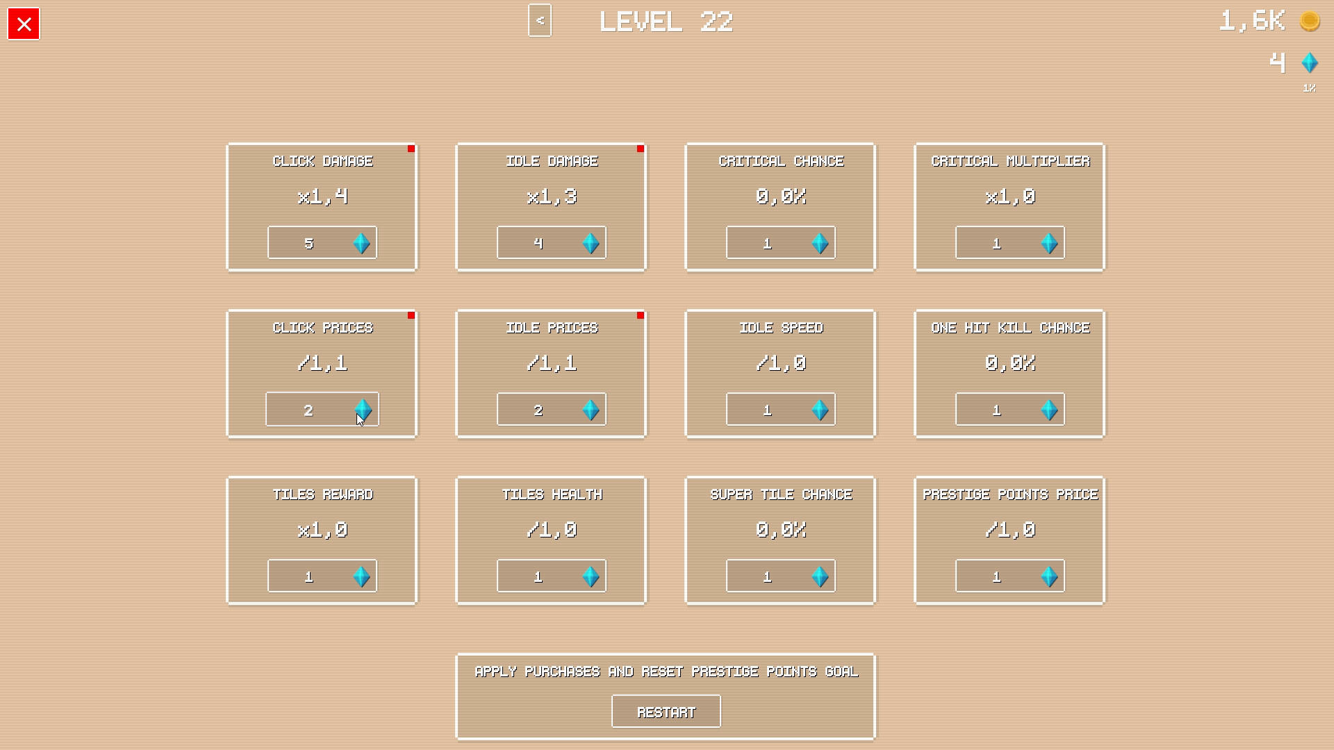 Idle Blocks Game Screenshot