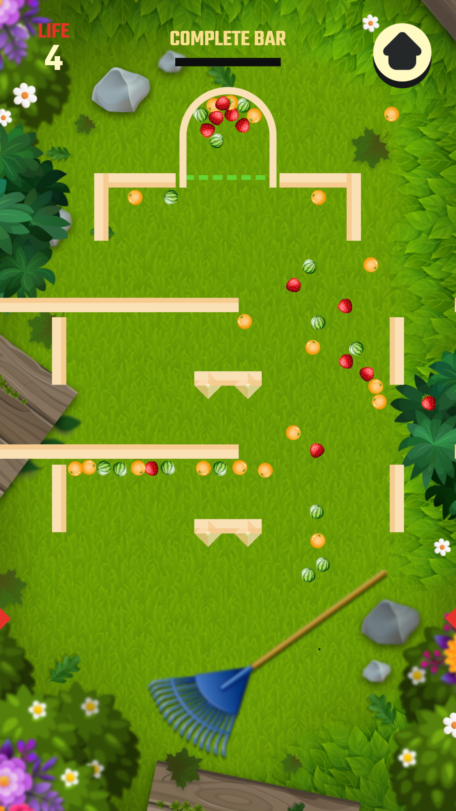 채우기 유리 과일 정렬 게임 스크린샷