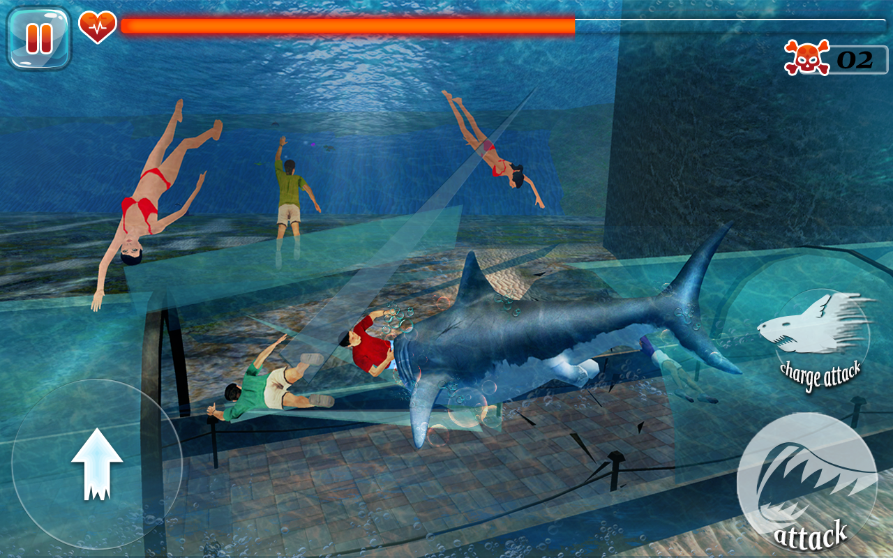 Screenshot of Scary Shark Evolution 3D