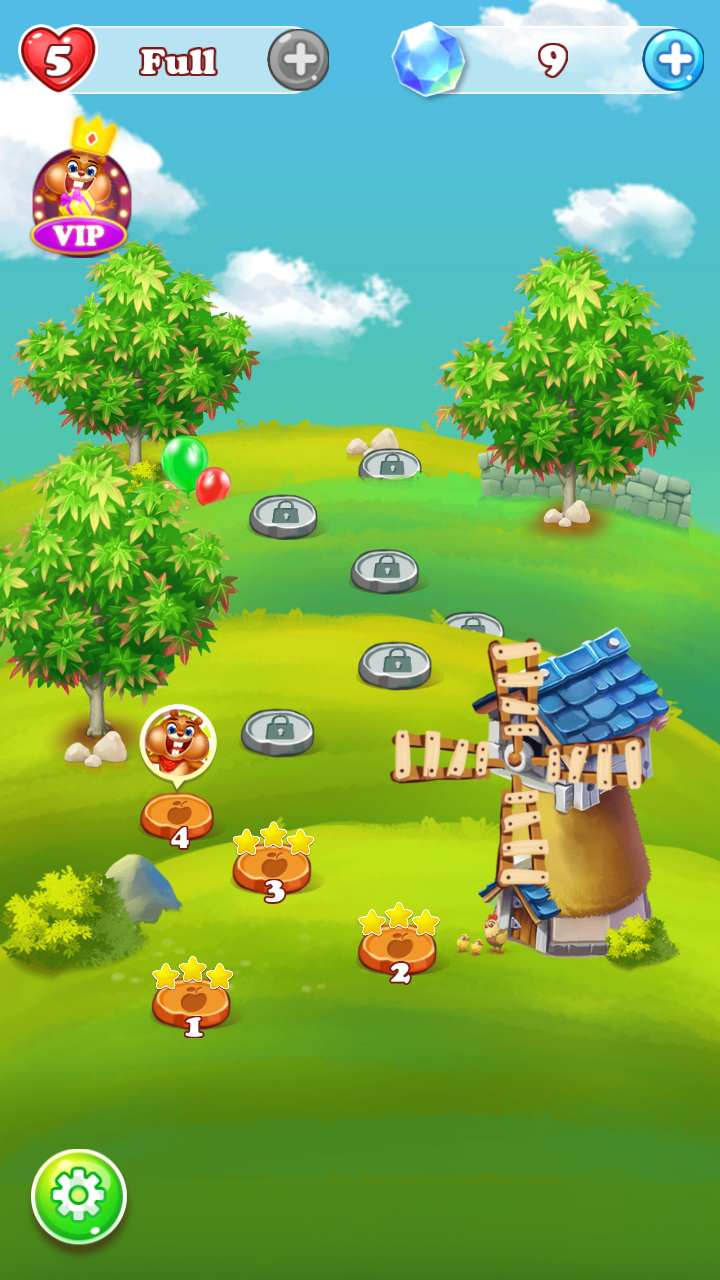 Match 3 Game: Chipmunk Farm Harvest 게임 스크린샷
