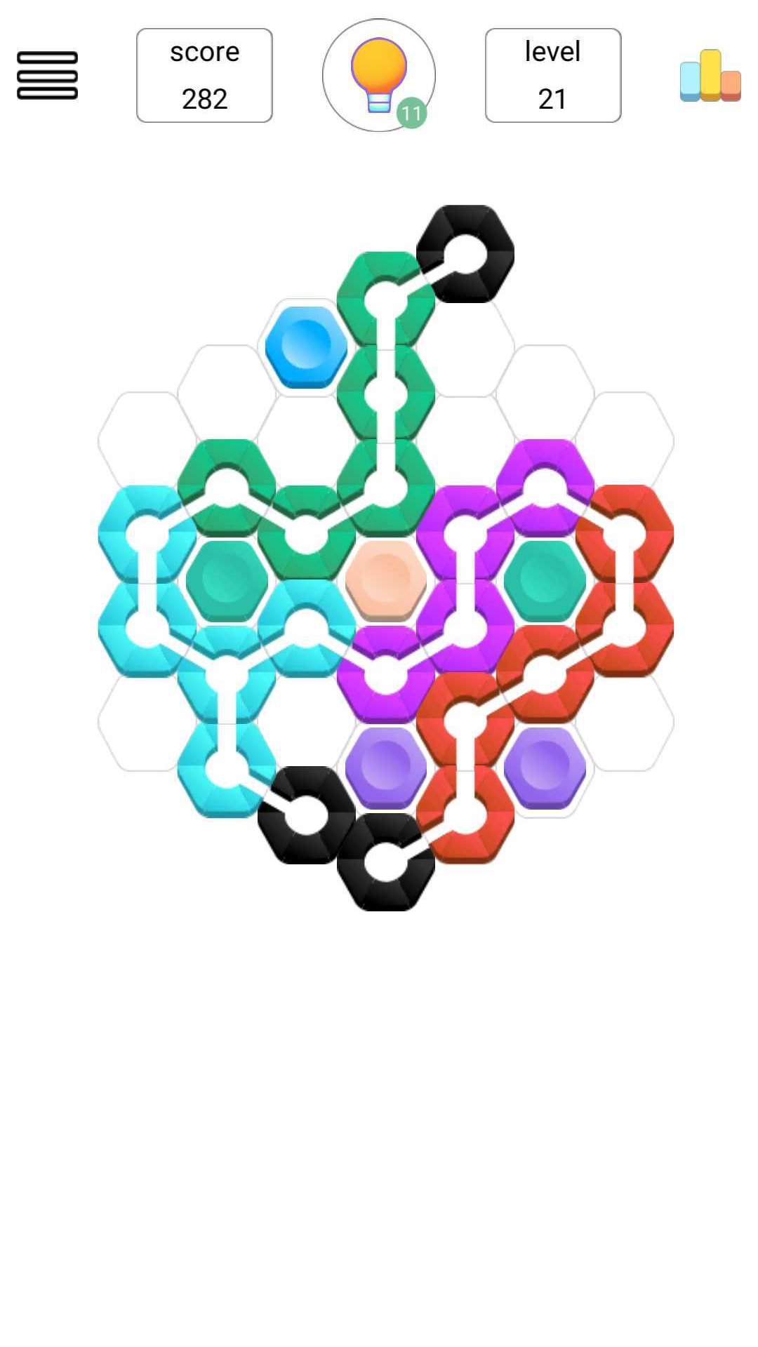 Hexa Flow Game Screenshot
