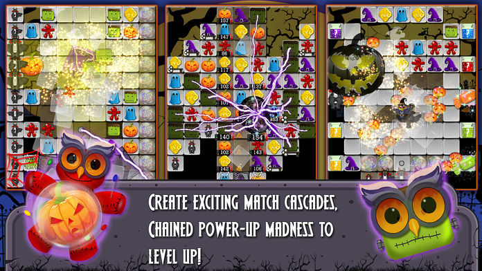 Screenshot of Halloween Drops 2 - Match three puzzle