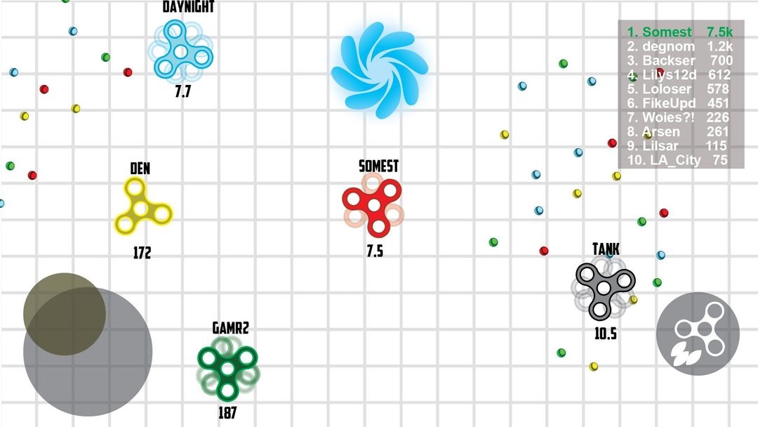 Screenshot of spinner.io onlinе multiplayer