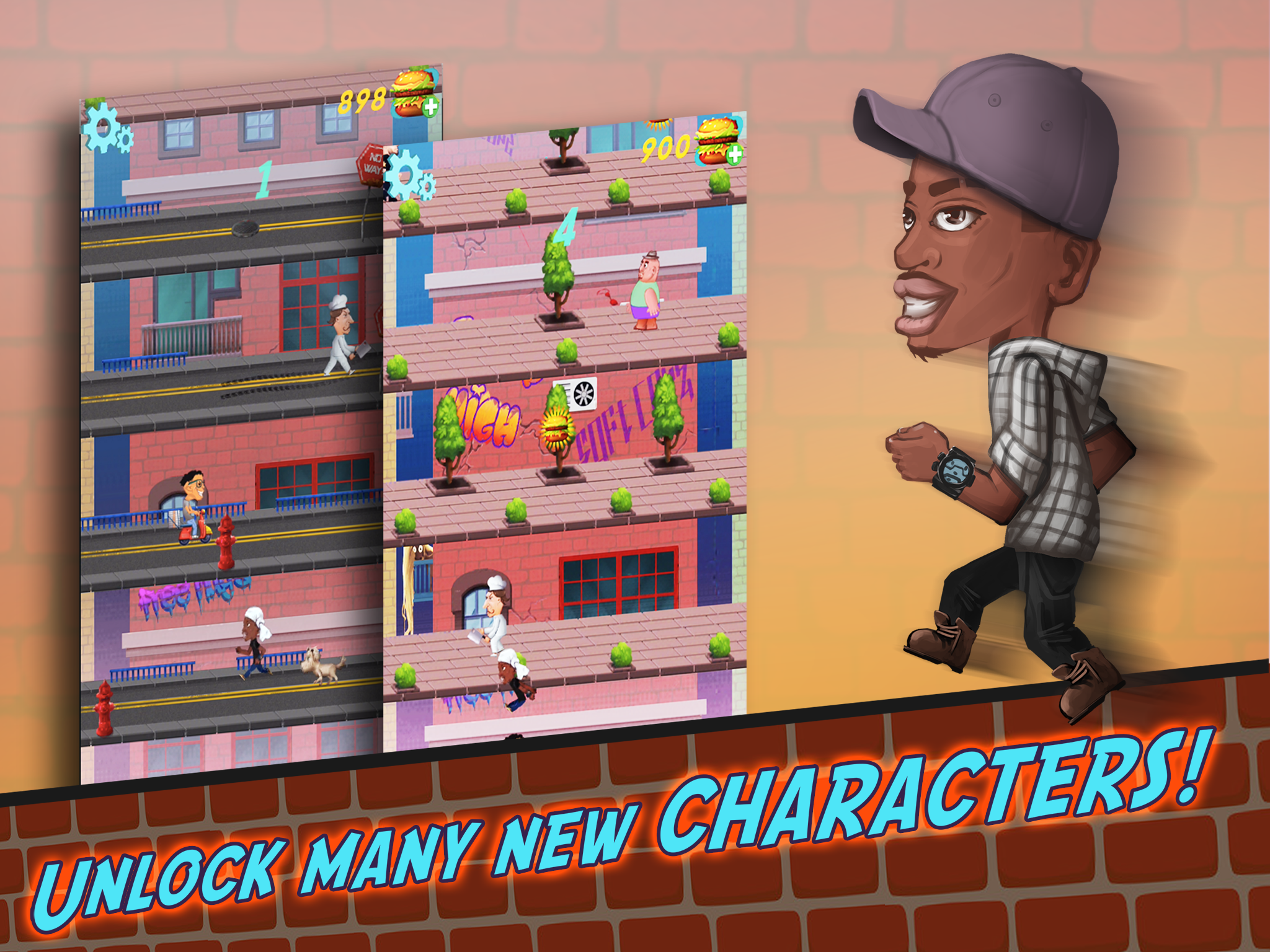 Burger Jump 게임 스크린샷