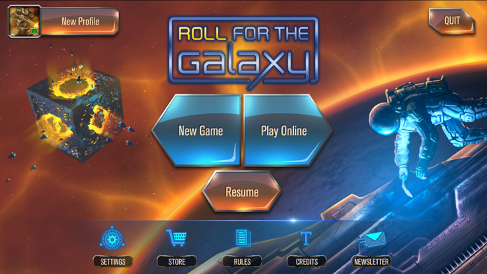 Roll for the Galaxy Game Screenshot