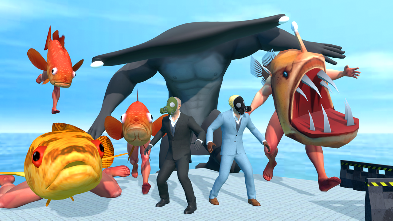 Captura de Tela do Jogo The Fish Shooter: FPS Survival