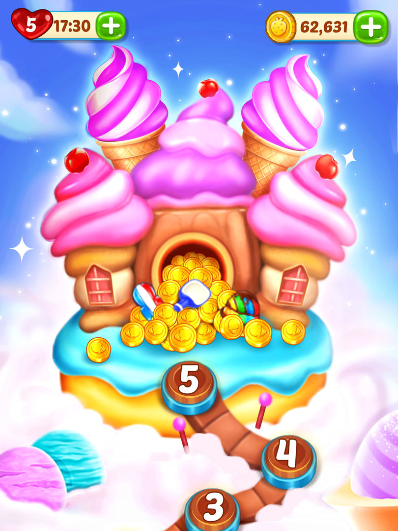 Ice Cream Paradise: Match 3 screenshot game