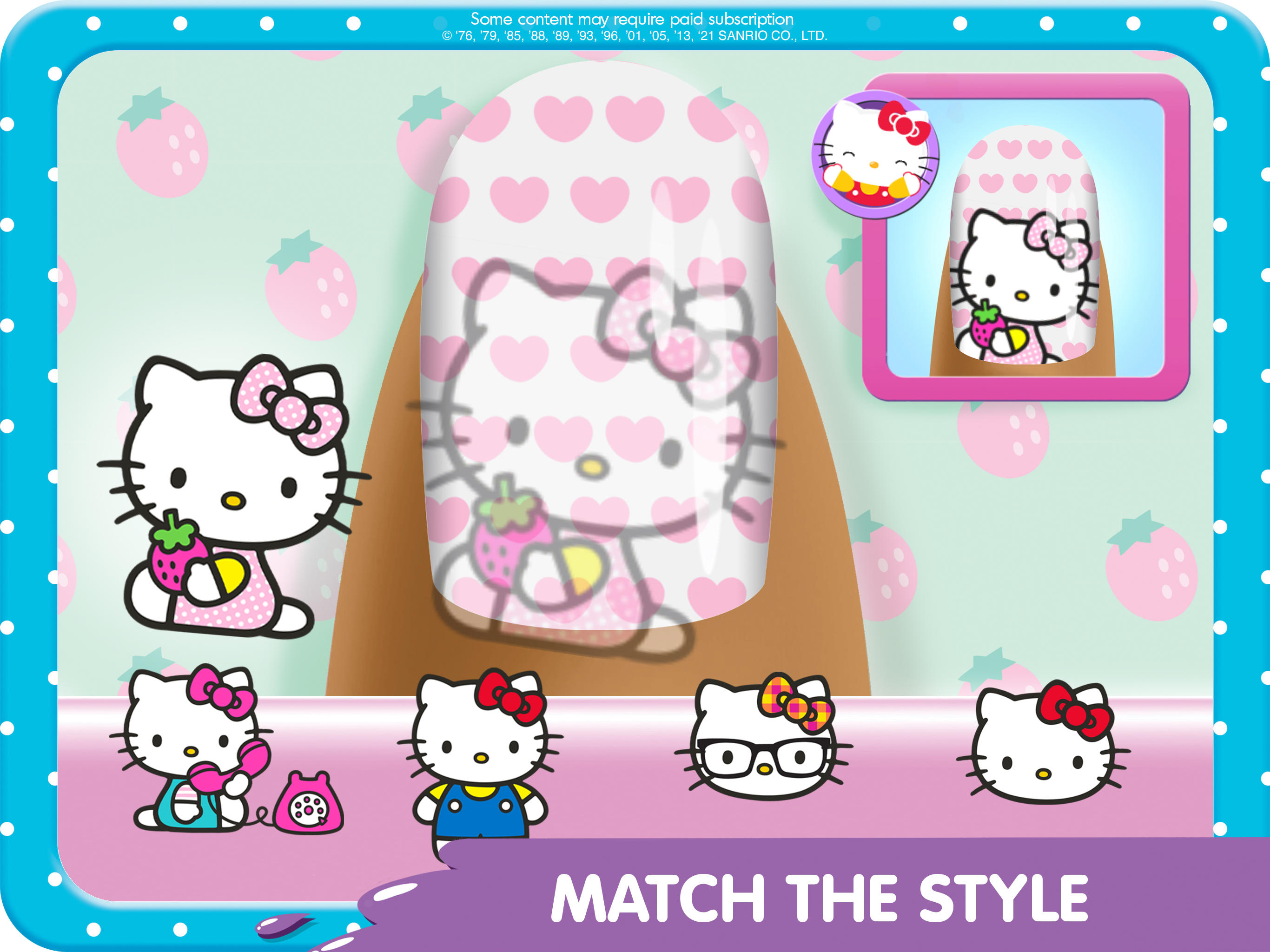 Hello Kitty Nail Salon Game Screenshot