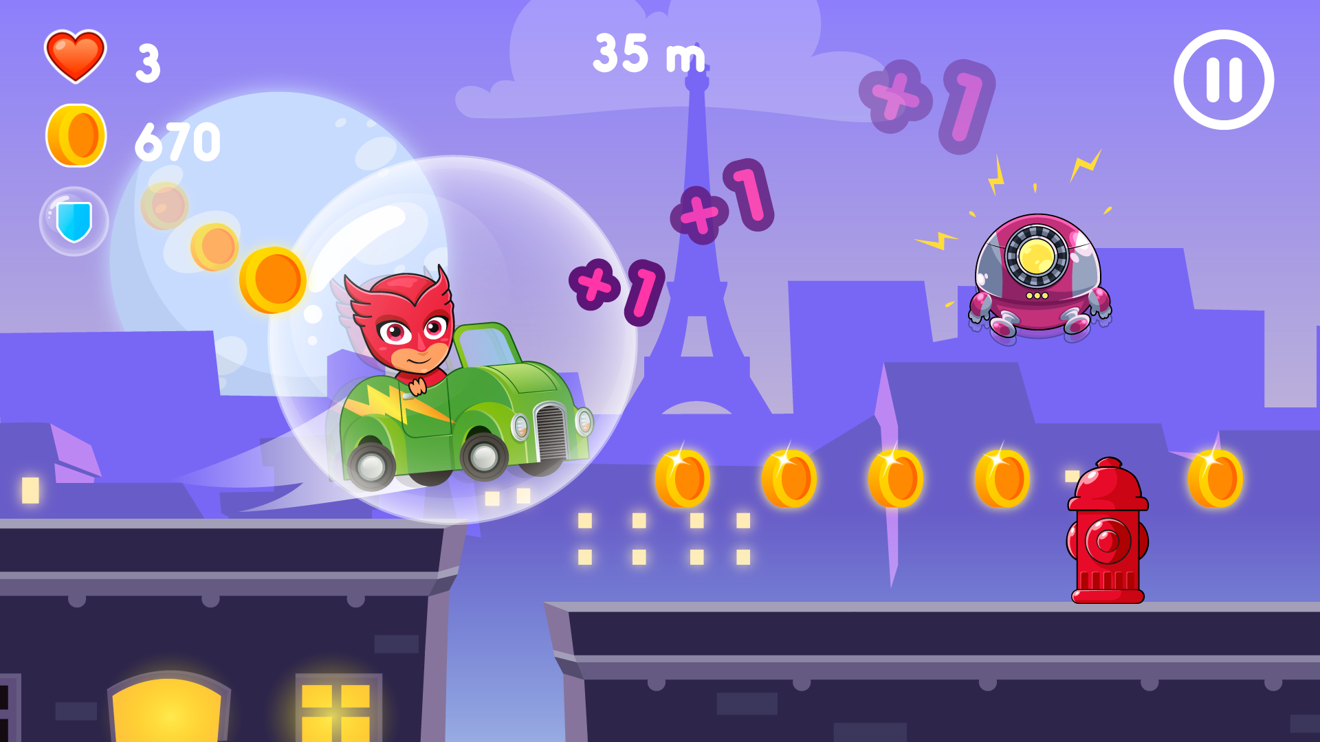 Screenshot of PJ Masks: Superhero racing