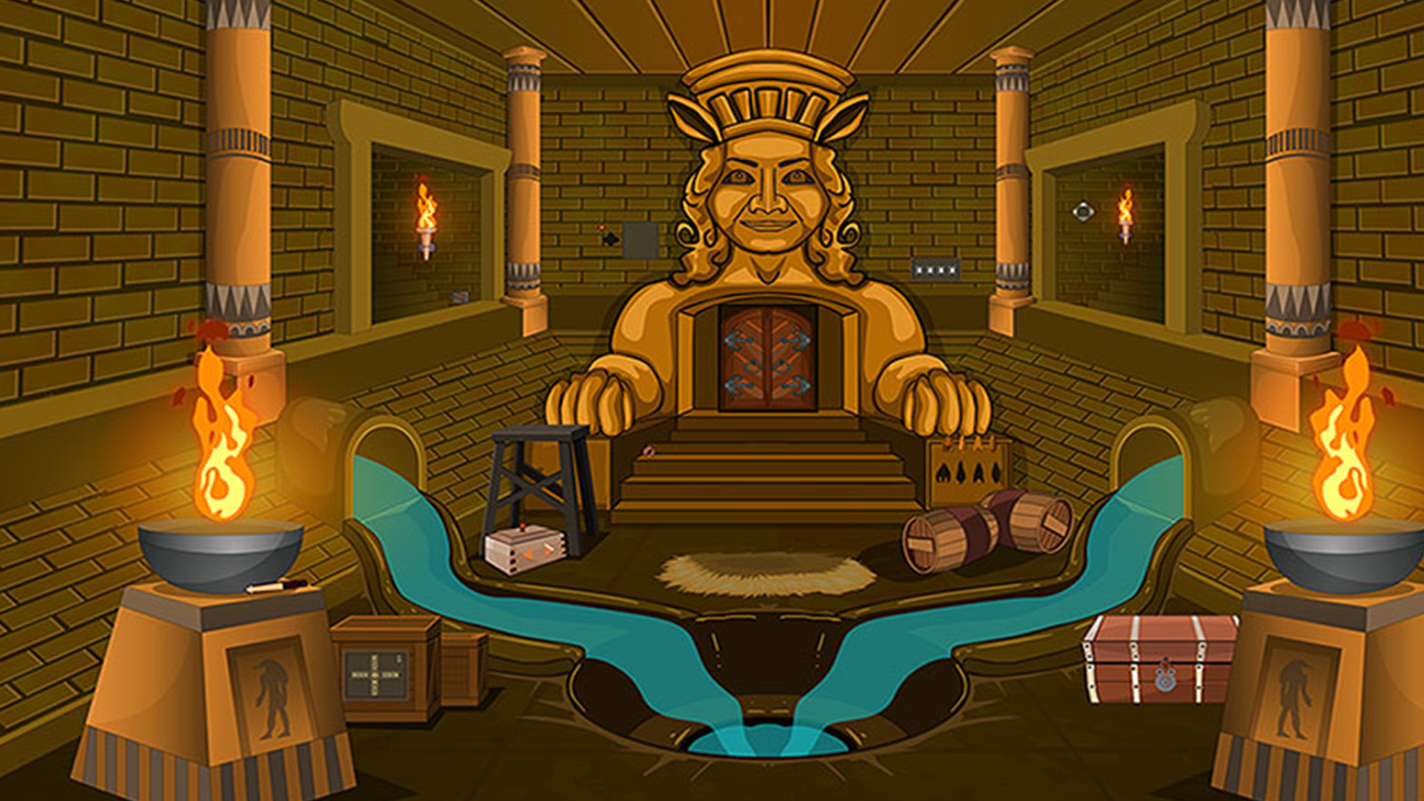 Christmas Games: 1000 Doors Game Screenshot