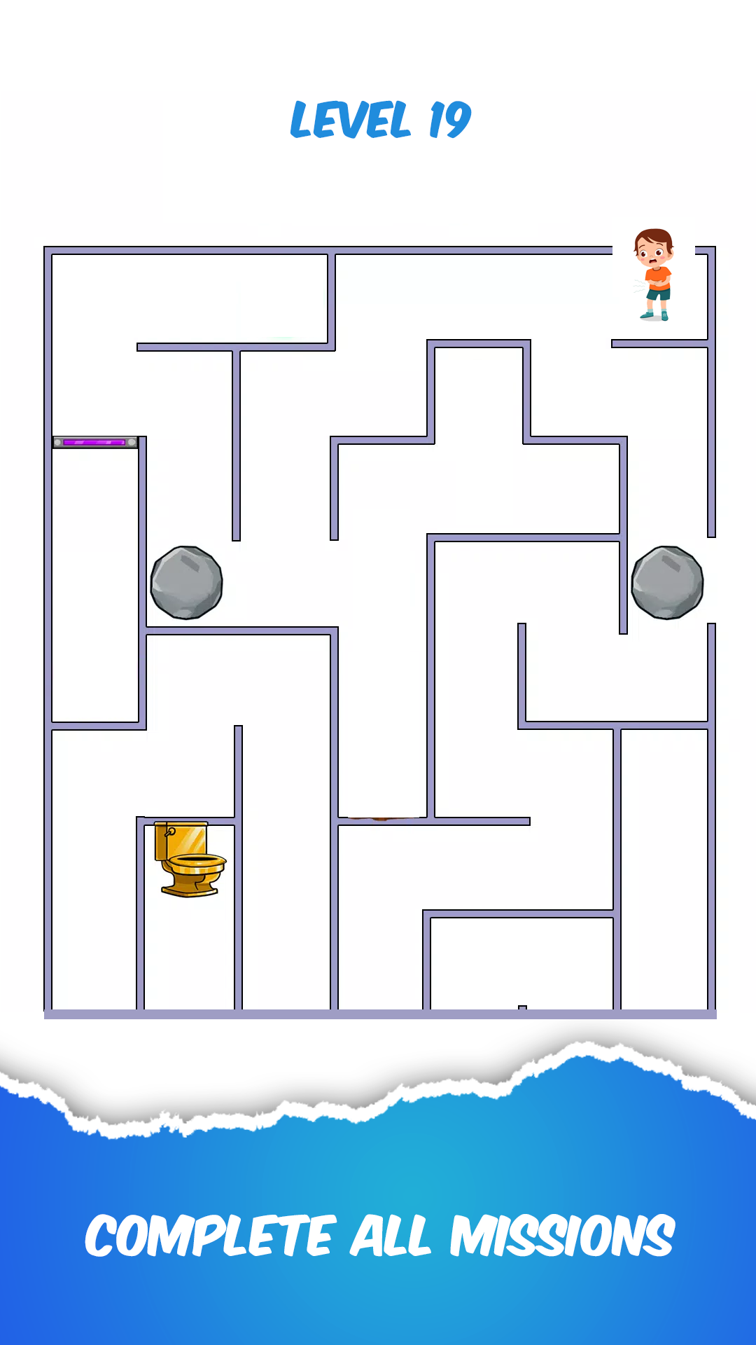 Toilet Rush : Draw Pee Puzzle Game Screenshot