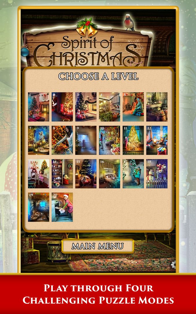 Hidden Scenes Christmas Puzzle screenshot game