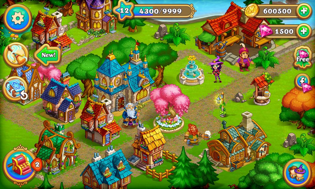 幻想農場：哈利巫師鎮的愉快魔法日子遊戲截圖