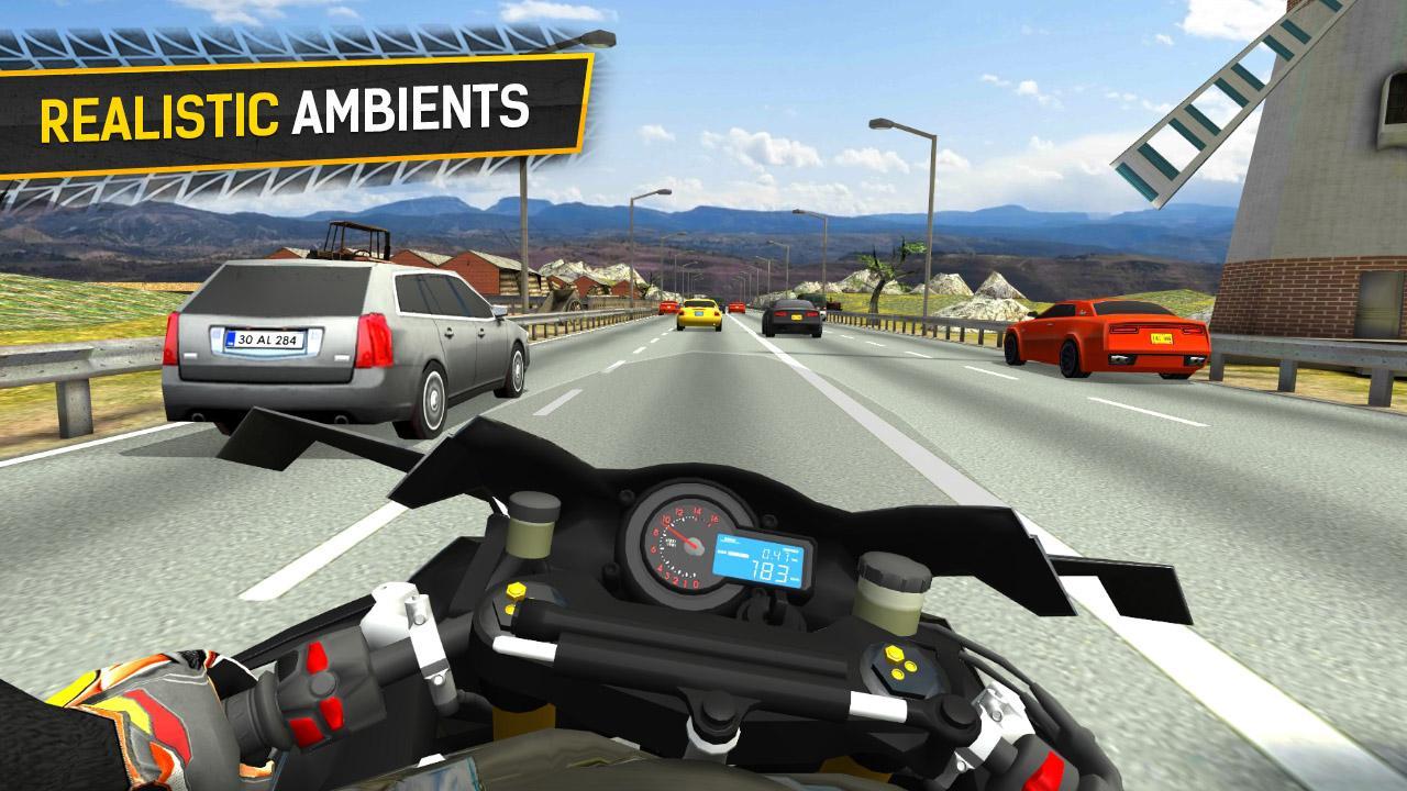 Moto Racing 3D Game Screenshot